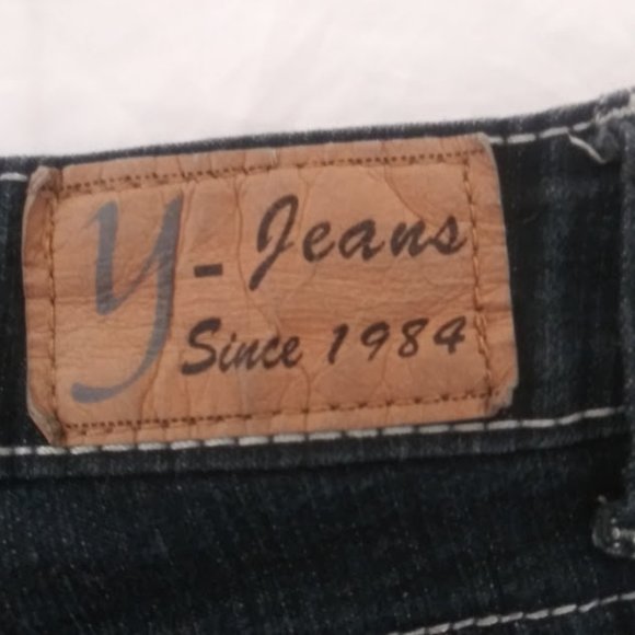 Y-Jeans women's size 15 (juniors) S. Skinny dark blue jeans - Picture 13 of 14
